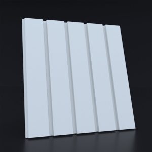 Гипсовая 3Д панель Рейка широкая