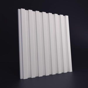 Широкая рейка 3Д панель из гипса