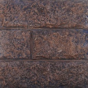 Декоративный бетонный камень Дербентский с фаской коричневый