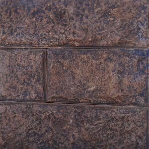 Декоративный бетонный камень Дербентский с фаской коричневый