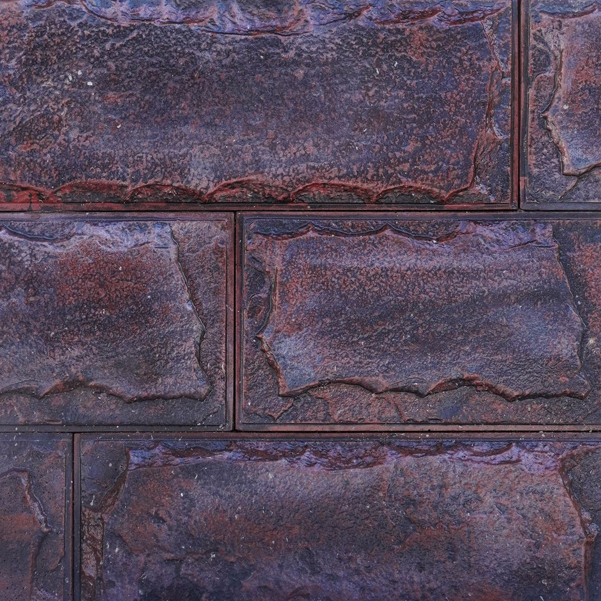 Декоративный бетонный камень Доломит темная охра