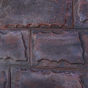 Декоративный бетонный камень Доломит темная охра