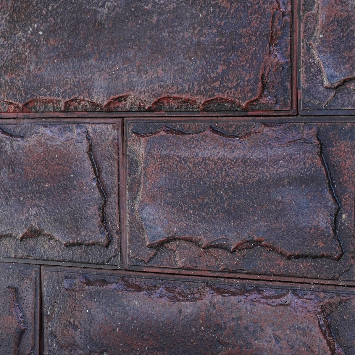 Декоративный бетонный камень Доломит темная охра