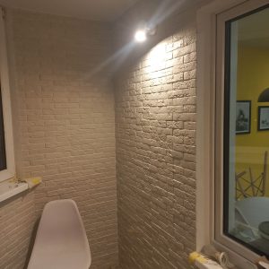 Декоративный кирпич Рустик белый