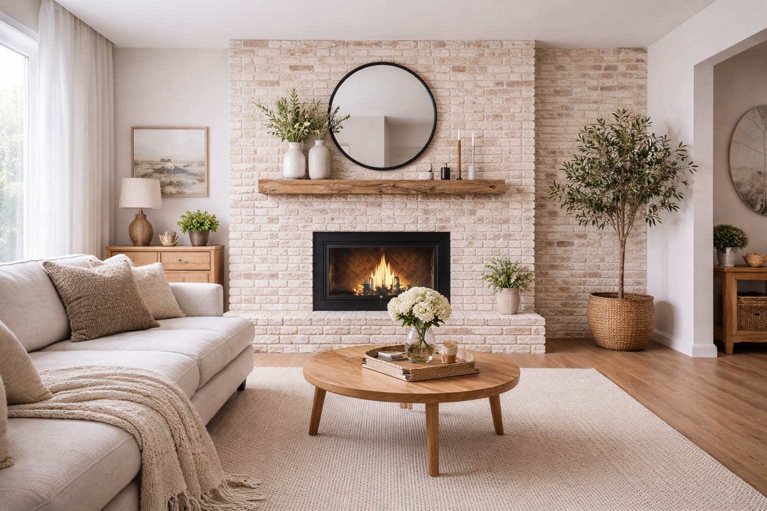 Декоративный кирпич Рустик микс интерьер