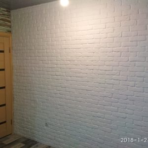 Декоративный кирпич Шамотный белый