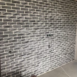 Декоративный кирпич Шамотный графит