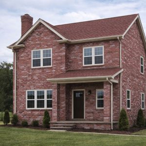 Бетонная плитка под ригель Лофт Кармин отделка фасада