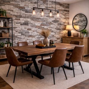 Гипсовый сланец Византийский пепел в интерьере