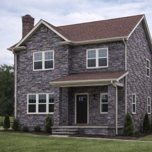 Декоративный бетонный сланец Скалистый графит отделка фасада